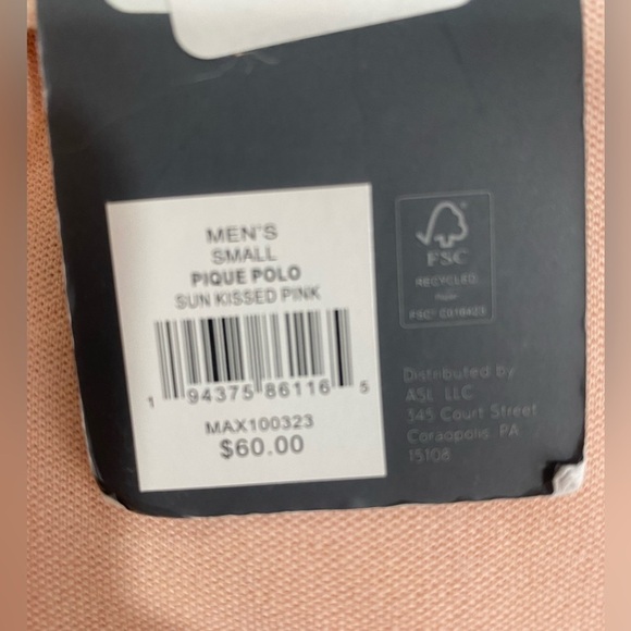 VRST Orange Polo Shirt size Small NWT - Picture 7 of 8